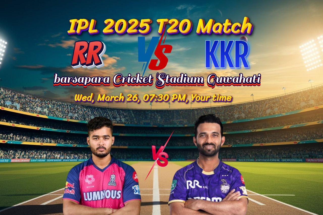 IPL 2025 T20 match RR vs KKR