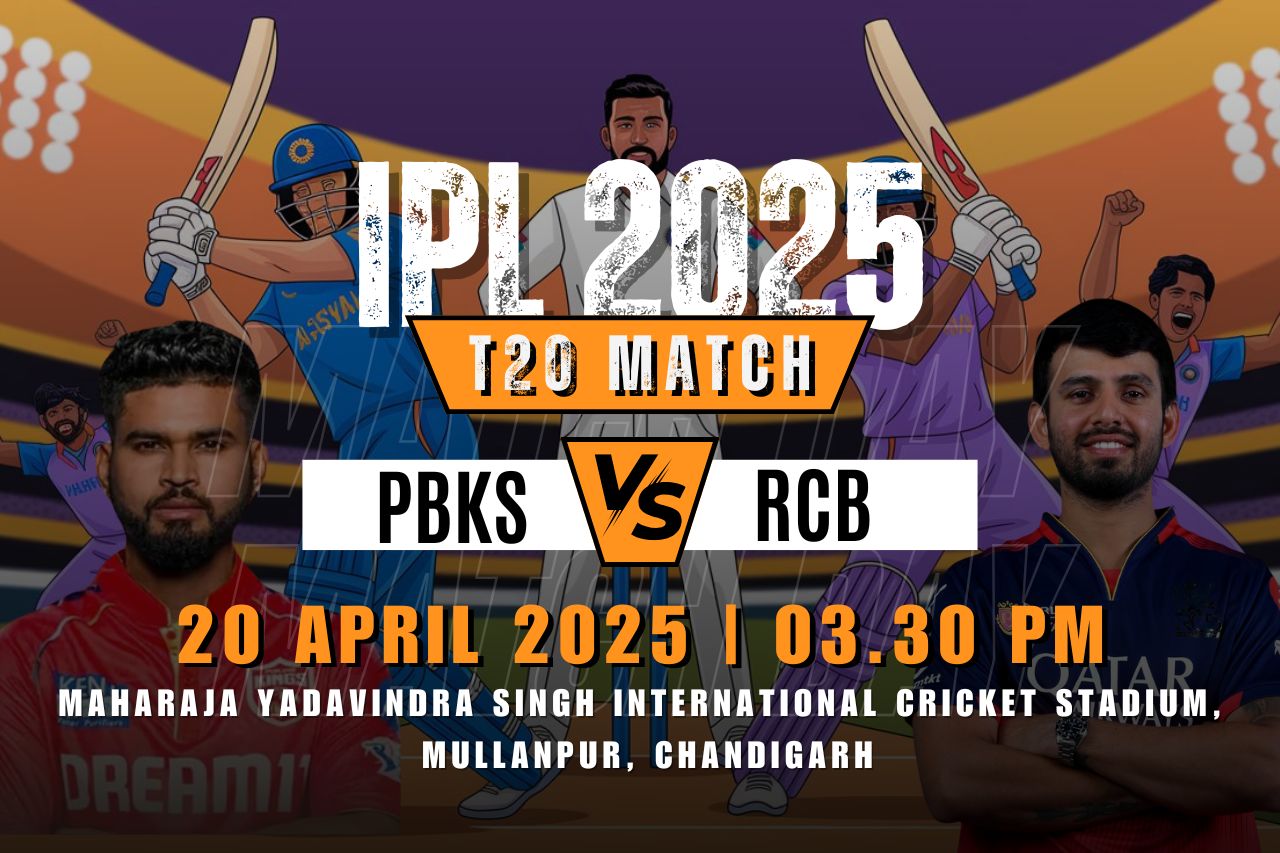 IPL 2025 PBKS vs RCB 35th T20 Match-previews