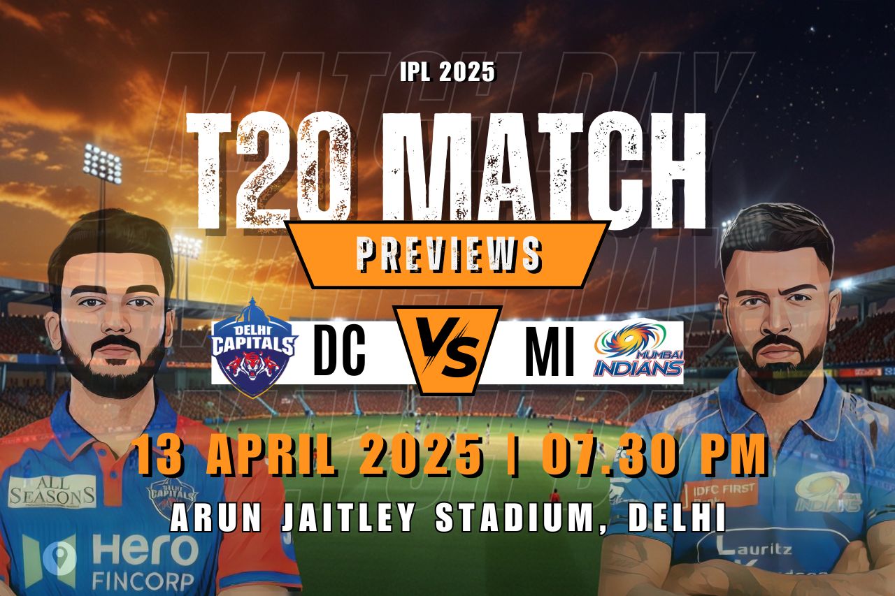 आईपीएल 2025 डीसी बनाम एमआई टी20 मैच